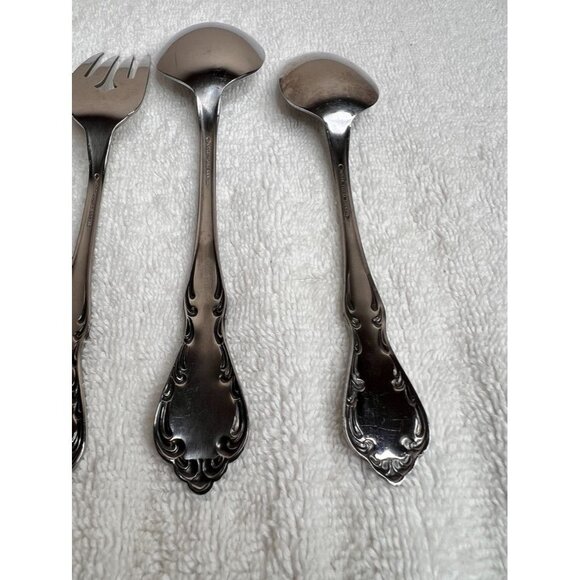 4 PC Oneida St Luis Profile Glossy 1-Fork 1-Salad Fork 1-Tablespoon 1-Teaspoon - Picture 9 of 14
